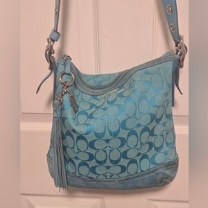 Coach Y2K Blue With Adjustable Leather Strap